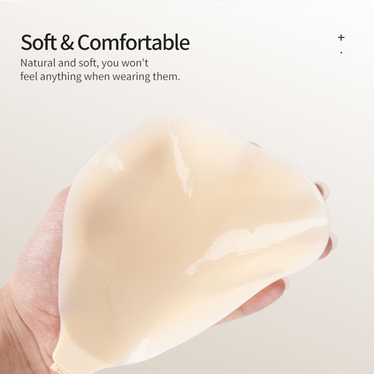 Breast push up silicone adhesive bra for wedding dresses
