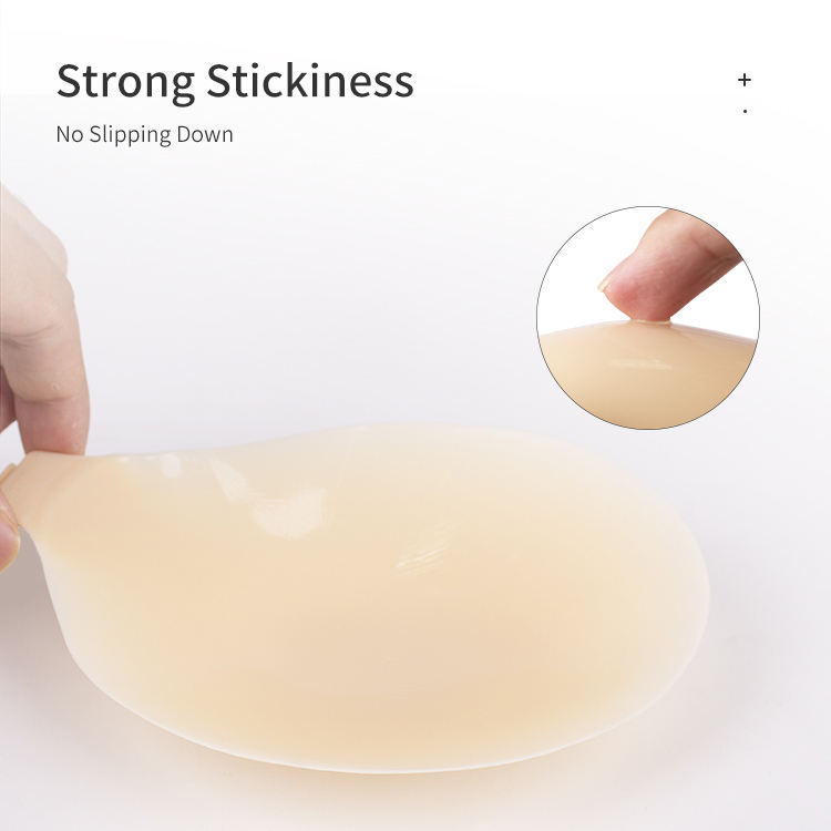 Breast push up silicone adhesive bra for wedding dresses