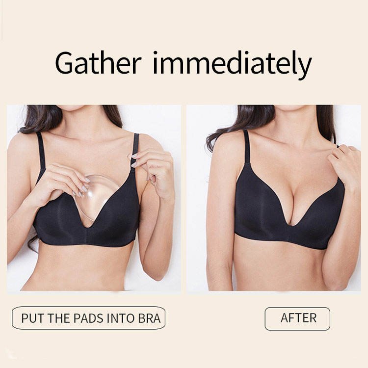 Women Silicone Bra Pads Inserts Breast Enhancer Bust Push up Pads Cleavage-Enhancing Swimsuit Enhancement
