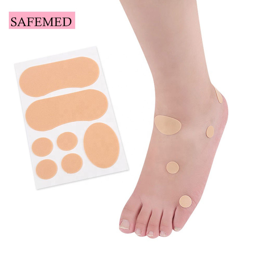 Foot Care Stickers Foot Heel Stickers Corn Patches Adhesive Corn Pad, Foot Blister Callus Patches Foam Heel Tape Foot Protective Cushions 
