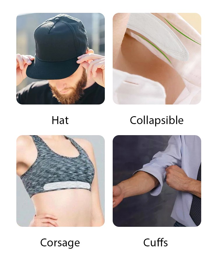 Disposable Collar Protector Pads Invisible Protection Hats Liner Caps Against Collar Sweat & Stains