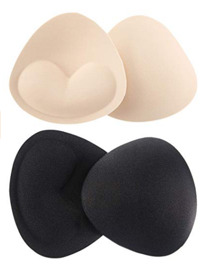 High Quality Silicone Bra Pads Push Up Breast Pads Washable Sponge Bra Breast Bikini Inserts Pad