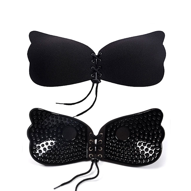 Invisible Butterfly Wings Bra Self-adhesive Silicone Stick On Push Up Backless Bras