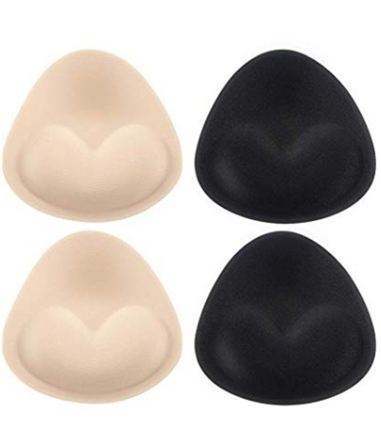 High Quality Silicone Bra Pads Push Up Breast Pads Washable Sponge Bra Breast Bikini Inserts Pad
