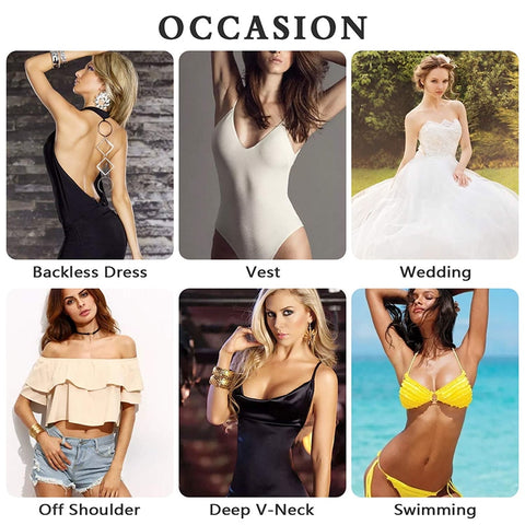 Invisible Lift Bra Adhesive Bra Conceal Lift Bra Sticky Bra Reusable Strapless Silicone Bra