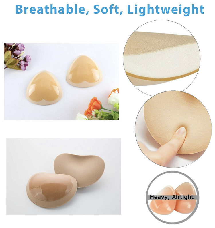 Strapless Backless Bra Cleavage Enhancer Breast Inserts Breathable Push Up Sticky Bra